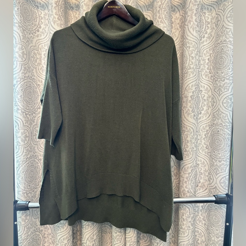 Green Turtleneck Sweater